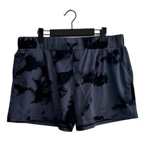 NWT Gray and Black Workout Shorts Athletic Athleisure Walking Running 2XL